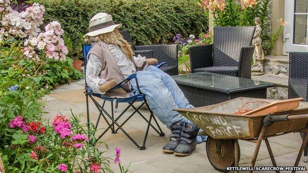 One of the displays at the 2015 scarecrow festival