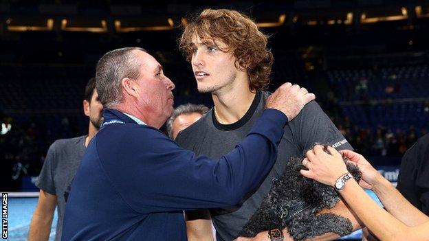 Ivan Lendl congratulates Zverev