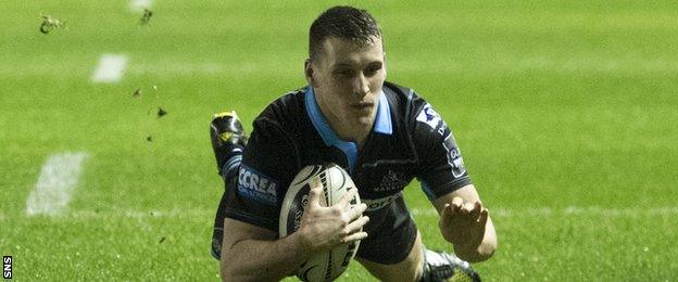 Glasgow Warriors centre Mark Bennett