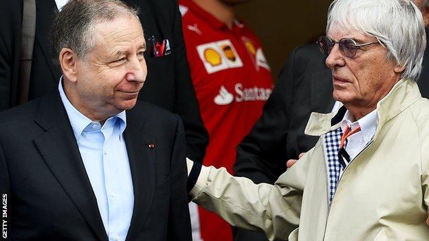 Jean Todt and Bernie Ecclestone