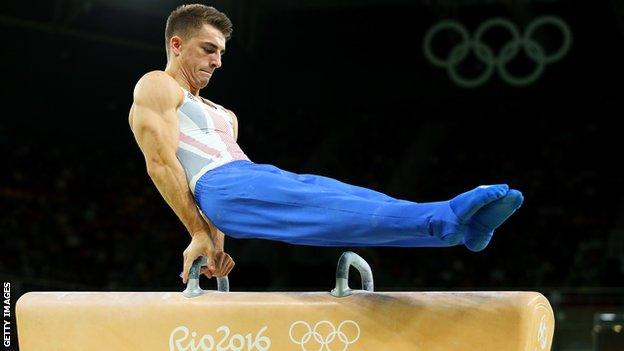 Max Whitlock in action during Rio 2016