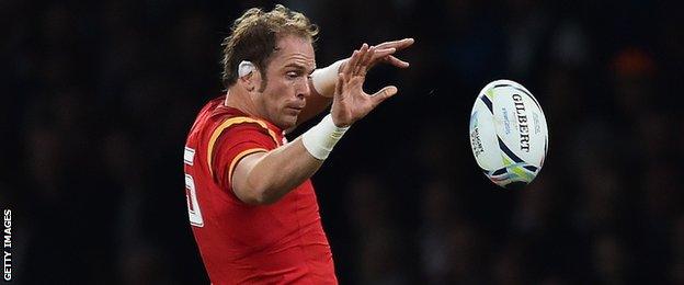 Alun Wyn Jones made his Wales debut against Argentina in 2006