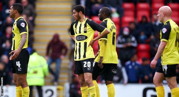 Dagenham were relegated from the Football League this season