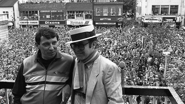 Graham Taylor and Elton John