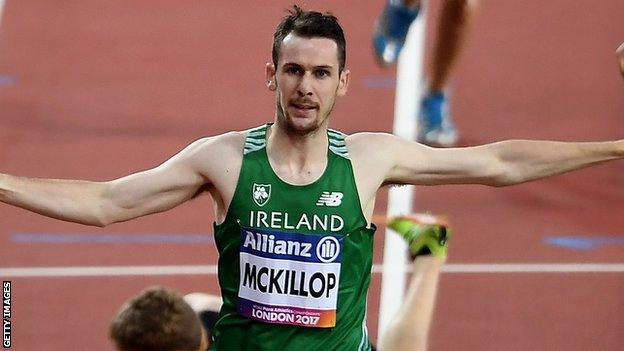 Michael McKillop successfully defended his world T38 800m title