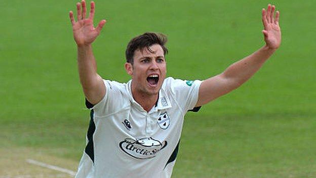 Worcestershire fast bowler Ed Barnard