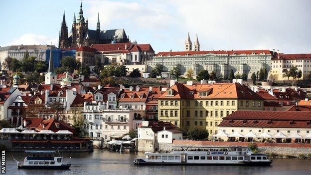 A general view of Prague