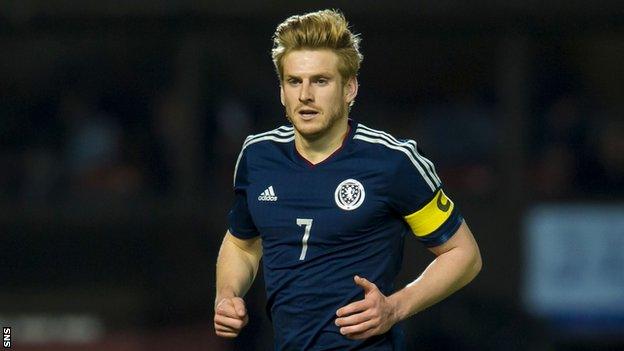 Stuart Armstrong was a key figure for Scotland Under-21s