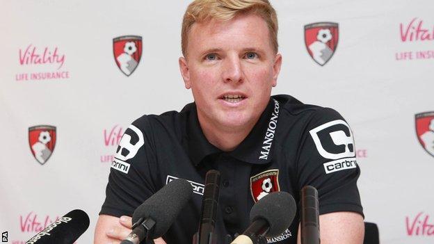 Bournemouth manager Eddie Howe