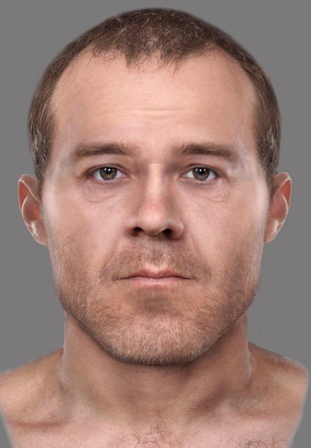 Forensically reconstructed face of John Howison