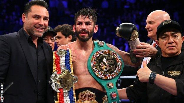 Linares holds the WBA title, WBC Diamond belt and Ring Magazine title