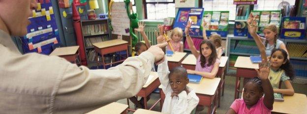 Children in a classroom