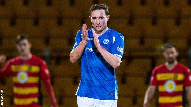 St Johnstone striker Chris Kane