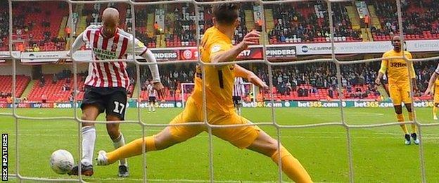 David McGoldrick scores the winning goal