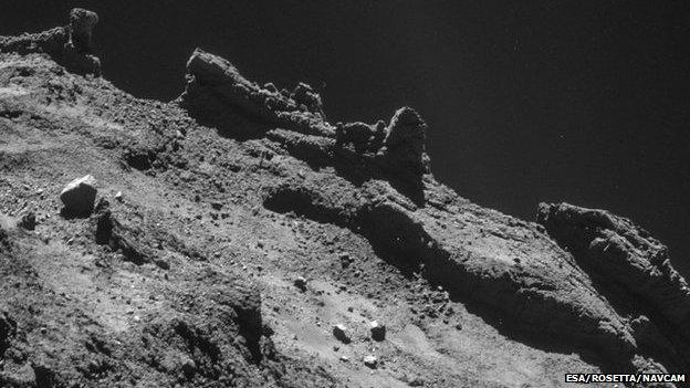 Comet 67P landscape