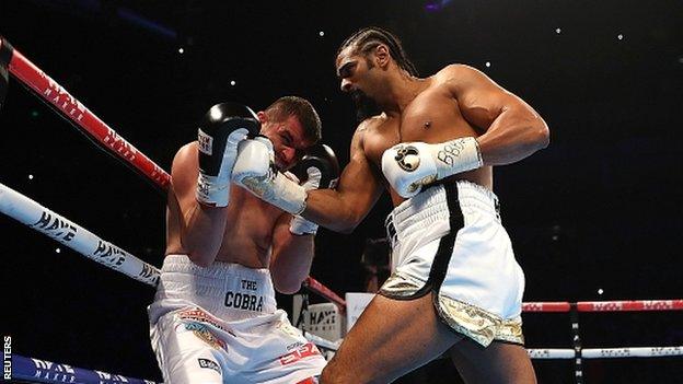 David Haye and Arnold Gjergjaj