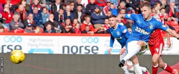 Andy Halliday scores from the penalty spot