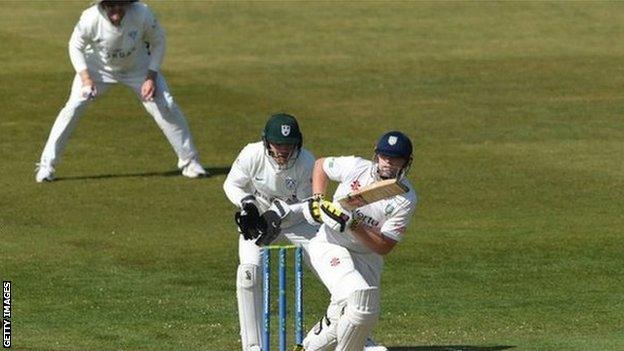 Former Yorkshire skipper Alex Lees was out for 99 for the first time in his 120-match first-class career