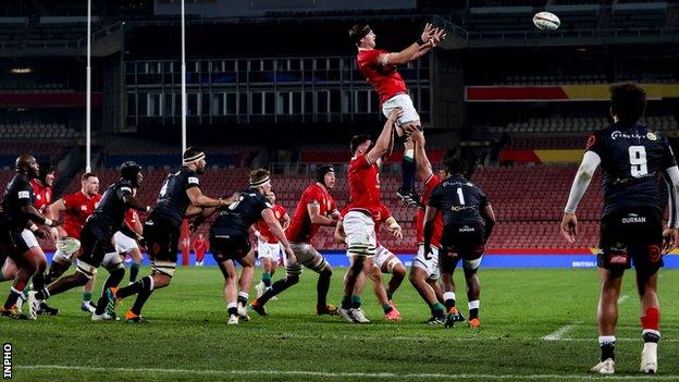 The British and Irish Lions play the Sharks