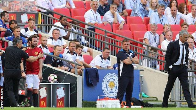 Juan Mata in the 2016 Community Shield