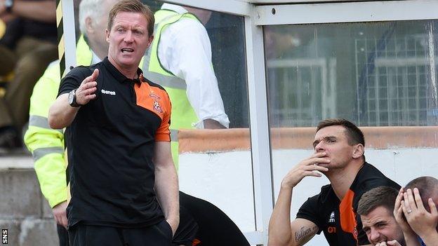 Kilmarnock manager Gary Locke and assistant coach Lee McCulloch