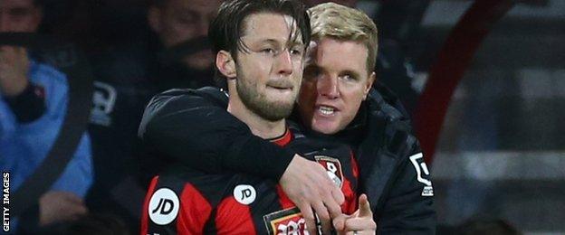 Harry Arter in action against Manchester United in 2015