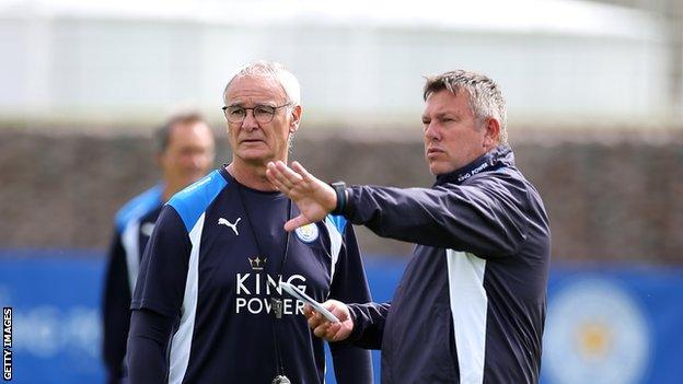 Leicester manager Claudio Ranieri and assistant Craig Shakespeare