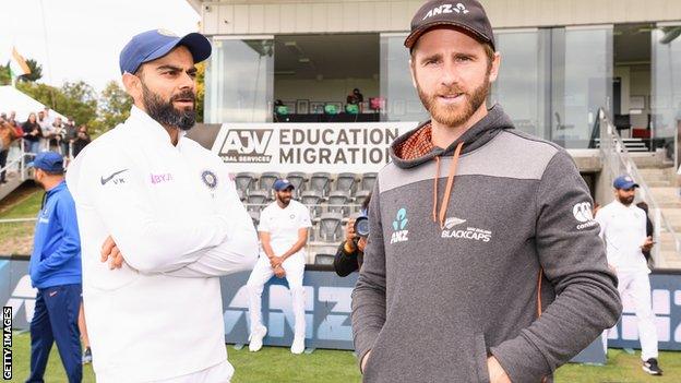 India captain Virat Kohli and New Zealand skipper Kane Williamson