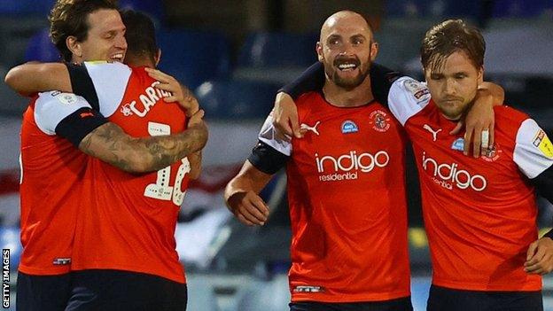 Luton celebrate