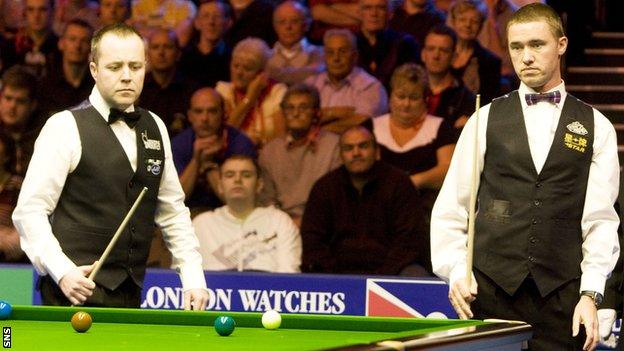 John Higgins and Stephen Hendry