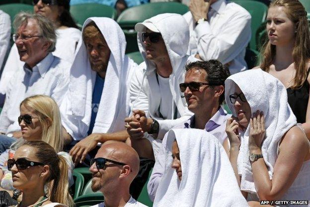 Wimbledon spectators on 30 June