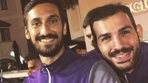 Davide Astori (left) and Riccardo Saponara