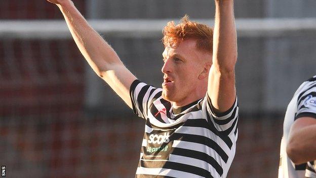 Simon Murray scored twice for Queen's Park