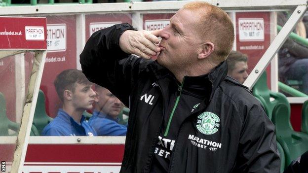 Hibernian manager Neil Lennon