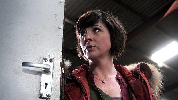 Mali Harries as DI Mared Rhys in Hinterland