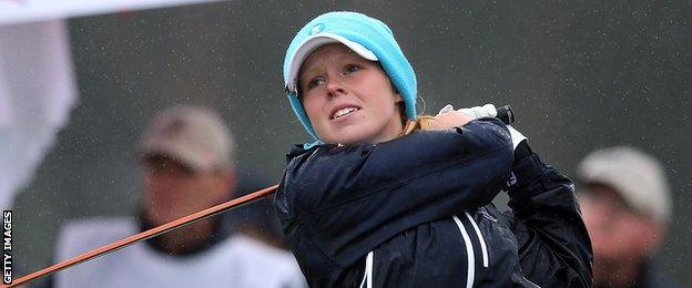 Stephanie Meadow in action at the 2012 Curtis Cup at Nairn in Scotland