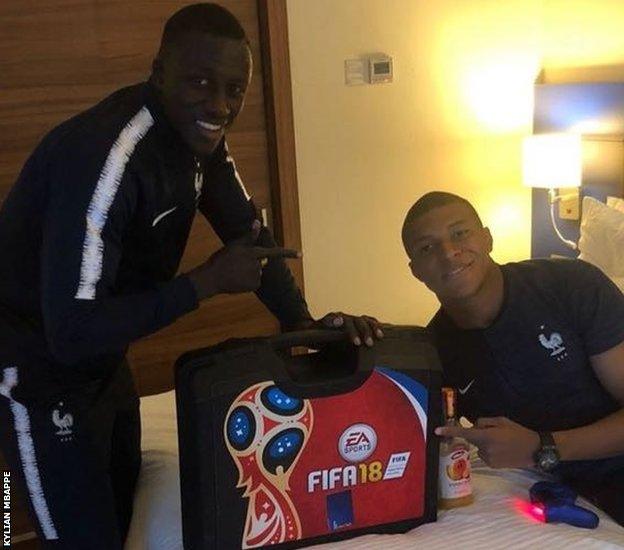 Mendy and Kylian Mbappe