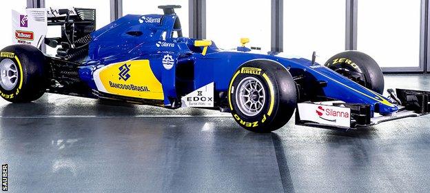 The new Sauber car