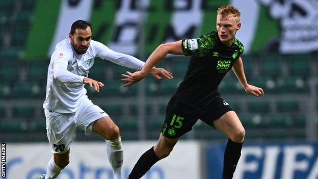 Liam Scales in action for Shamrock Rovers