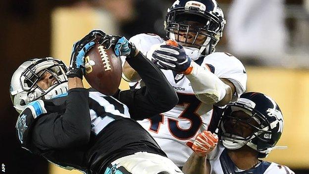 Action from Super Bowl 50 as Denver Broncos beat Carolina Panthers