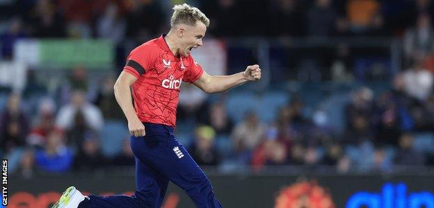 Sam Curran celebrates a wicket