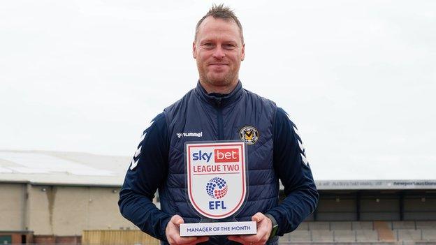 Mike Flynn Flynn has been in permanent charge of Newport County since May 2017