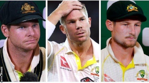 Steve Smith, David Warner, Cameron Bancroft