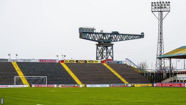 Cappielow Park, home of Greenock Morton