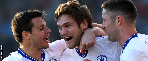 Chelsea defender Marcos Alonso