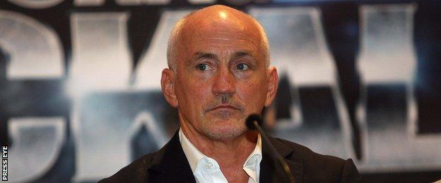 Frampton's manager and promoter Barry McGuigan