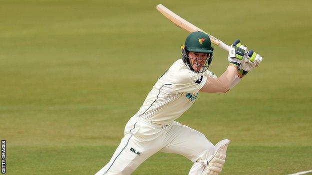 Australia's Test captain Tim Paine batting for Tasmania in the Sheffield Shield