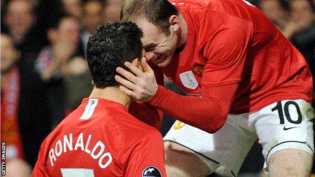 Cristiano Ronaldo and Wayne Rooney