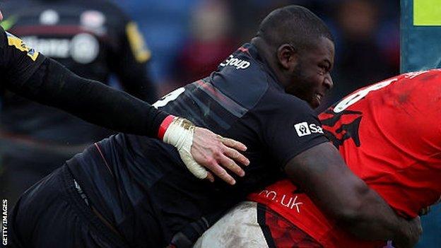 Biyi Alo: Worcester sign Saracens prop as 'injury dispensation cover' - BBC  Sport