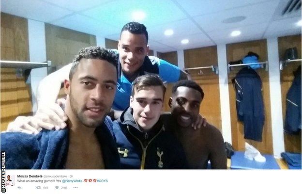 Mousa Dembele on twitter